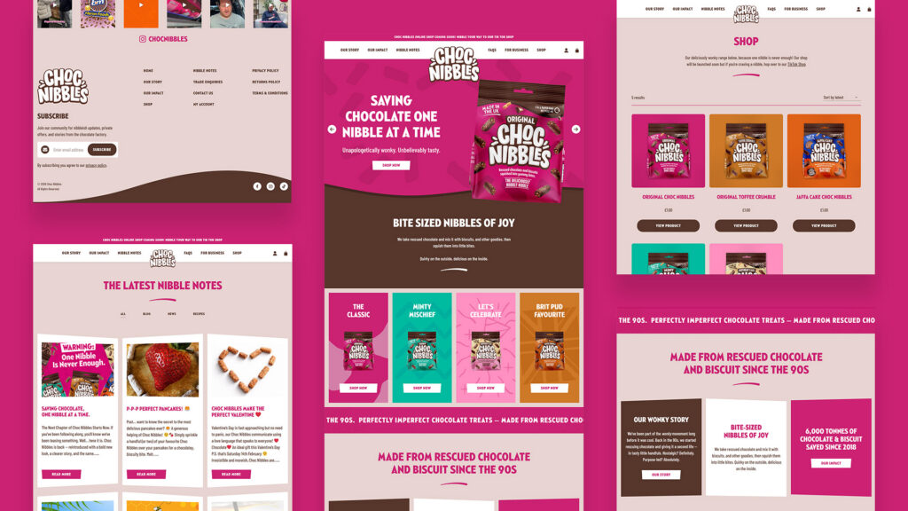 Choc Nibbles Website Design